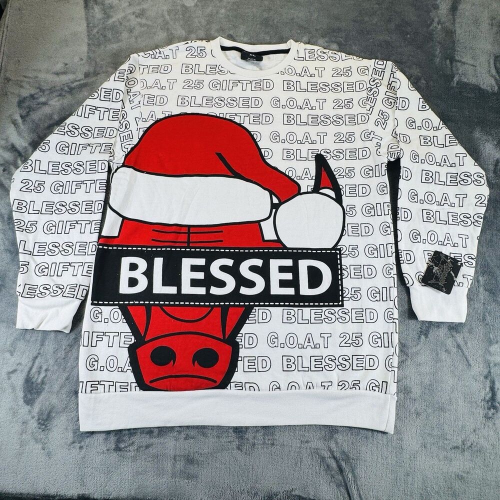 Legendary Status Sz XL Micheal Jordan 25 GOAT Chicago Bulls SWEATSHIRT Christmas